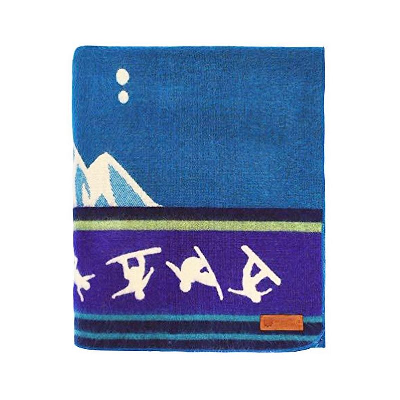 Ecuadane Shredding Snowboarder Blanket, Blue