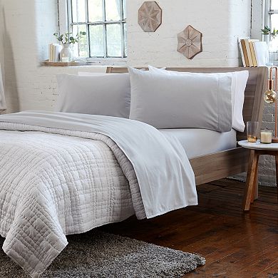 Madelinen Turkish Cotton Solid Flannel Luxurious Sheet Set