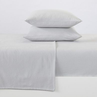 Madelinen Turkish Cotton Solid Flannel Luxurious Sheet Set