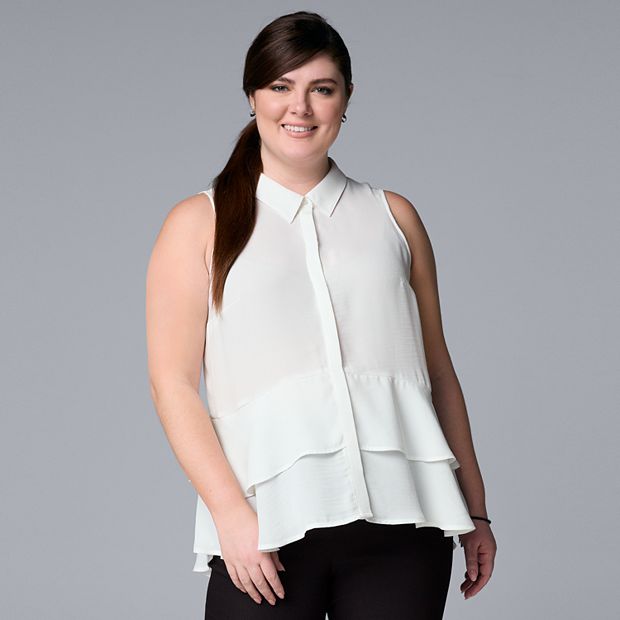 Simply vera wang store tops plus size