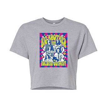 Juniors' Big Brother & Holding Company Group Pose Cropped Graphic Tee