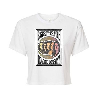Juniors' Big Brother & Holding Company Cropped Graphic Tee