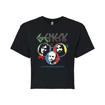 Juniors' Genesis Three Headshot Cropped Graphic Tee