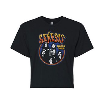 Juniors' Genesis World Tour Cropped Graphic Tee