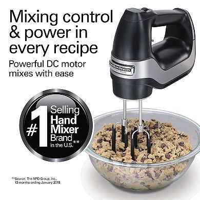 Hamilton Beach Professional 7-Speed Hand Mixer with Snap-on Case