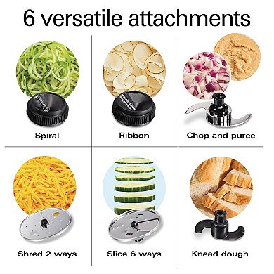 Hamilton Beach Professional Spiralizing Stack & Snap Food Processor