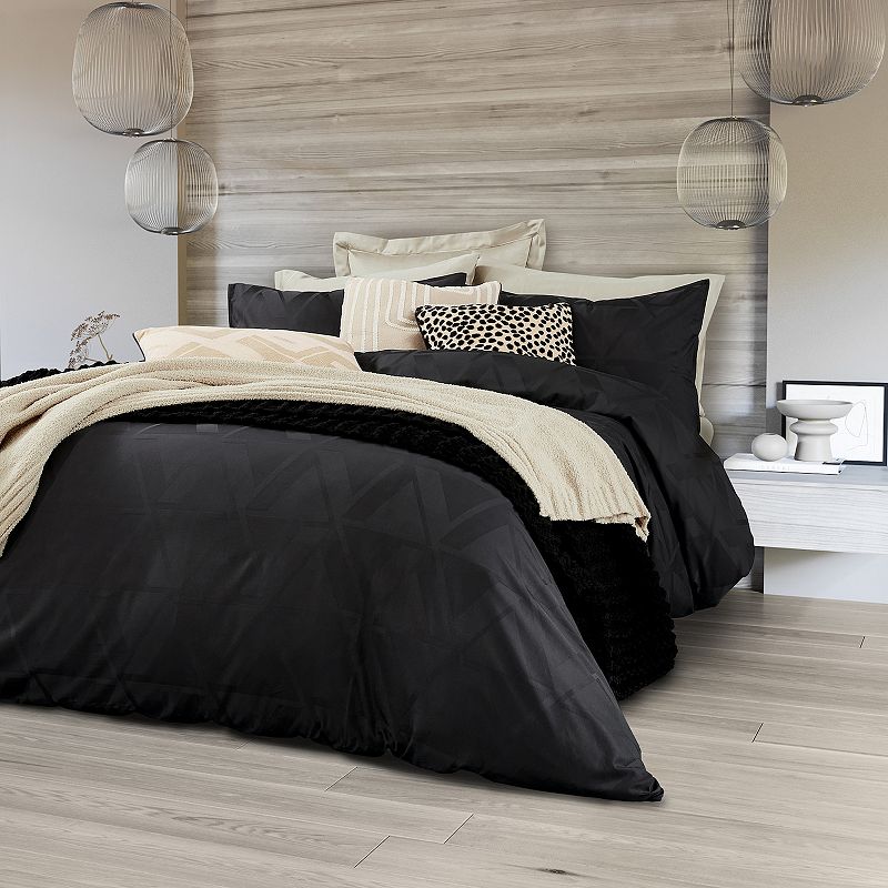 Nalu Kalama Black Duvet Set, King