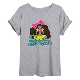 Juniors' Barbie® Bubblegum Oversized Tee