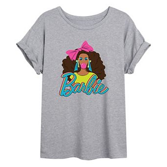 Juniors' Barbie® Bubblegum Oversized Tee