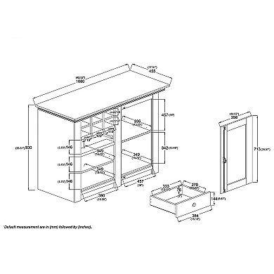 Baxton Studio Albert Sideboard & Server