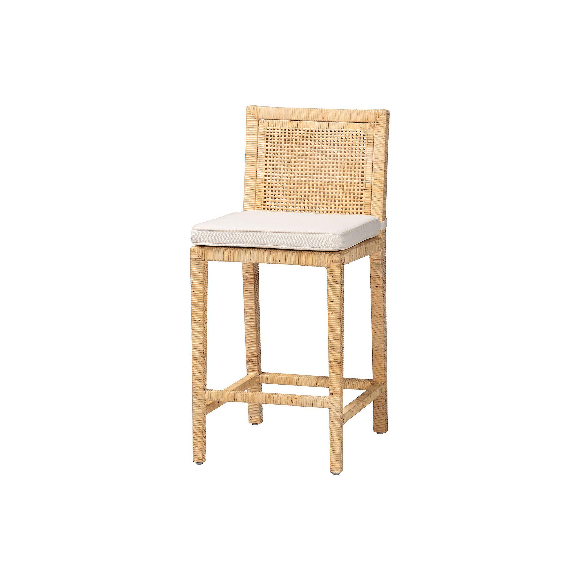 Baxton Studio Sofia Counter Stool, Natural