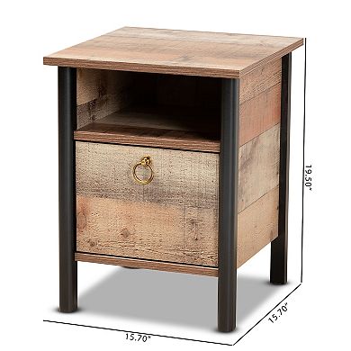 Baxton Studio Vaughan Nightstand