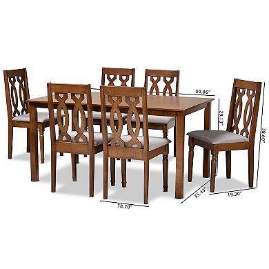 Baxton Studio Cherese Dining 7-piece Set