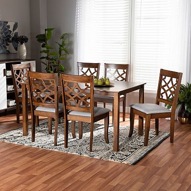 Baxton Studio Mael Dining 7-piece Set