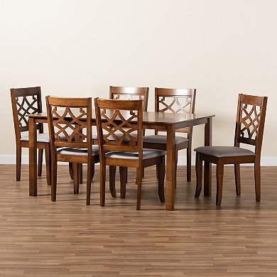 Baxton Studio Mael Dining 7-piece Set