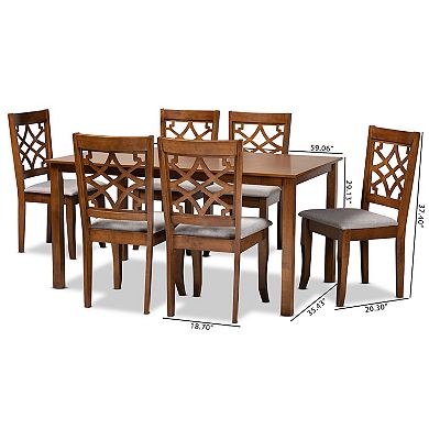 Baxton Studio Mael Dining 7-piece Set