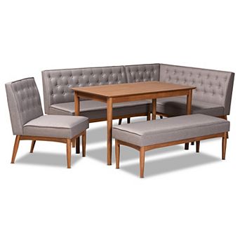 Baxton Studio Riordan Dining Nook 5 pc Set