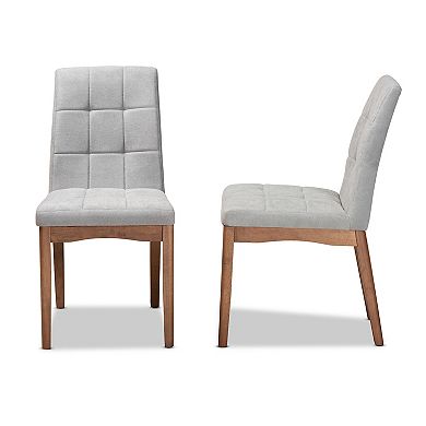 Baxton Studio Tara Dining Chairs 2-piece Set