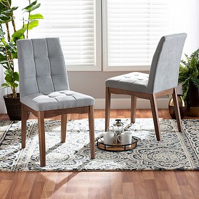 Baxton Studio Tara Dining Chairs 2-piece Set