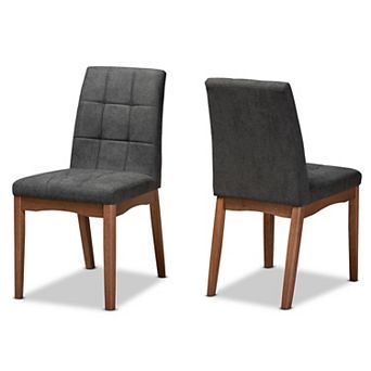 Baxton Studio Tara Dining Chairs 2 pc Set