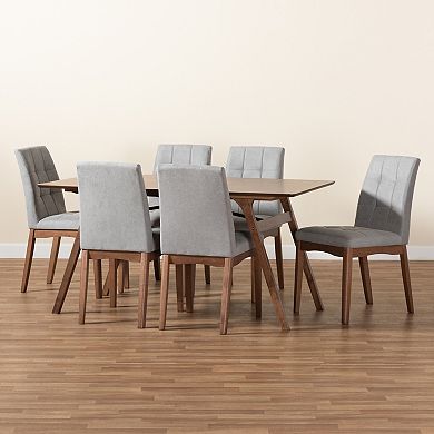 Baxton Studio Tara Dining 7-piece Set