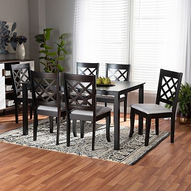 Baxton Studio Verner Dining 7-piece Set