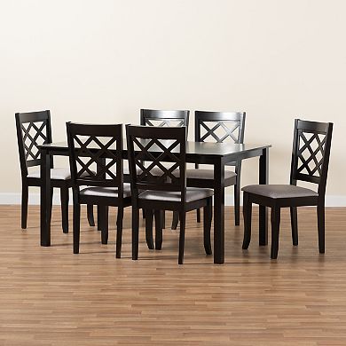 Baxton Studio Verner Dining 7-piece Set