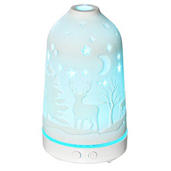HOMCOM 100ml Humidifier Essential Oil Diffuser w/ 7 LED Lights, 2 Mist Modes