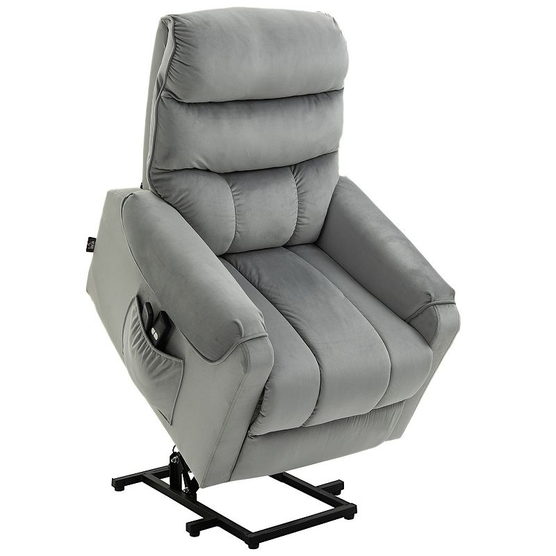 Vinsetto Microfibre Vibration Massage Office Chair, Heated Reclining Computer Chair with Footrest - Cream White