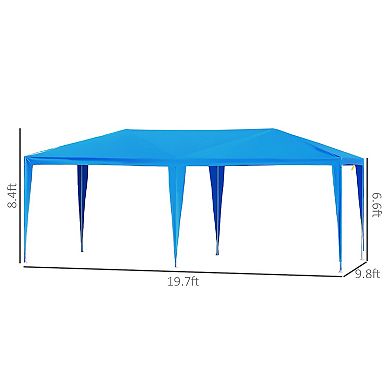 Outsunny Party Tent, 4 Sidewalls, Windows, Wedding