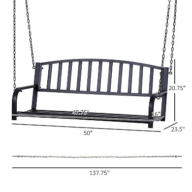 Patio Porch Hanging Swing Chair Garden Deck Yard Bench Seat Outdoor Furniture