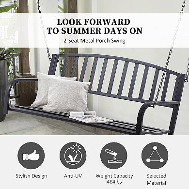 Patio Porch Hanging Swing Chair Garden Deck Yard Bench Seat Outdoor Furniture