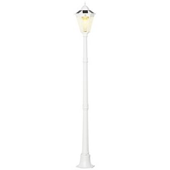 77" Outdoor Solar Light Post, All Weather, Motion Activated Lamp, Black