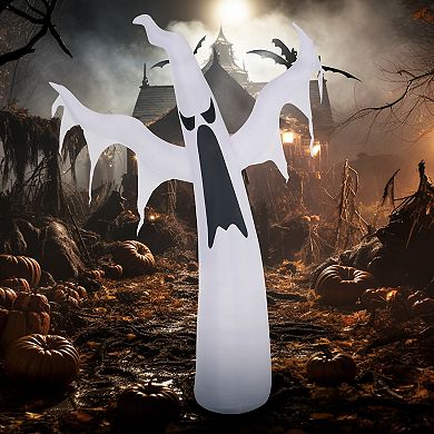 Outsunny 6ft Halloween Inflatable Scary Ghost Yard Outdoor Decorations Led Light
