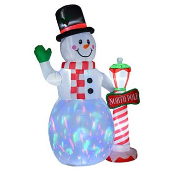 8 Ft Led Light Up Snowman Outdoor Christmas Inflatable Lighted Yard Decoration