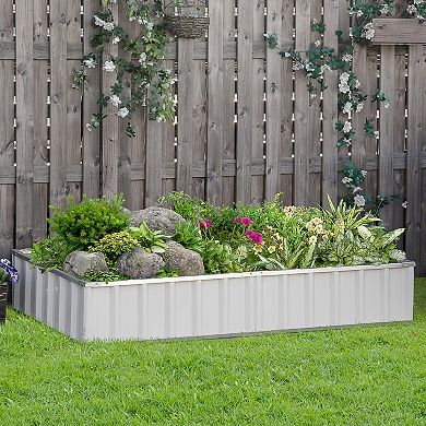 69" X 36" Metal Raised Garden Bed, Diy Planter Box For Growing Vegetables Herbs