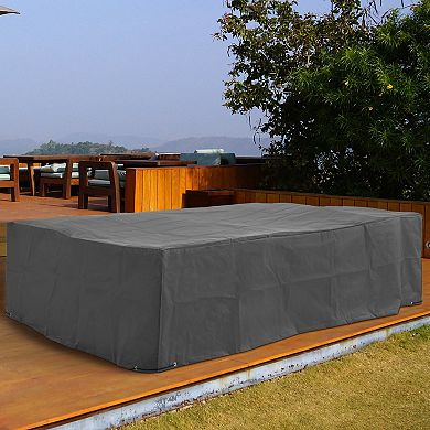 Outdoor Furniture Cover Sectional Sofa Set, Chaise Chair 97" X 65" X 26", Grey