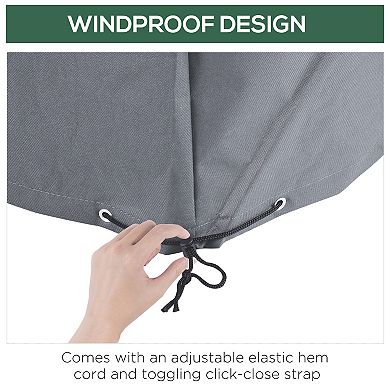 Outsunny 97inch x 65" x 26" Weatherproof Outdoor Sectional Patio Furniture Cover