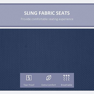 Outsunny 3 Person Patio Swing Seats with Adjustable Canopy Outdoor Swing Chair Bench for Garden Poolside Beige