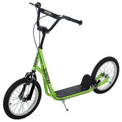 Aosom Youth Scooter Kick Scooter W/ Adjustable Handlebar