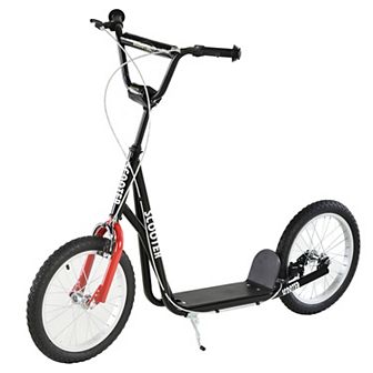 Aosom Youth Scooter Kick Scooter W/ Adjustable Handlebar