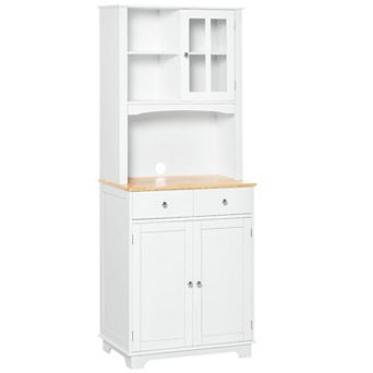 HOMCOM Freestanding 67inch Kitchen Buffet with Hutch