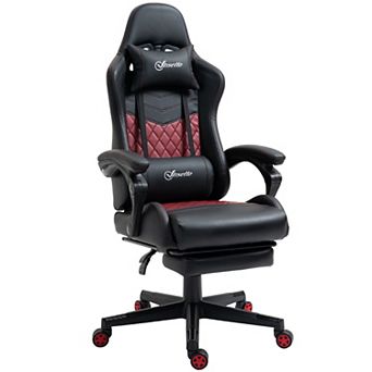 Adjustable High Back Gaming Chair Racing Office Recliner W/ Footrest, Pillow