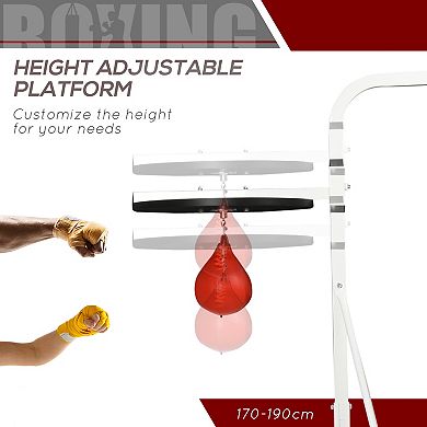 Soozier Punching Bag Stand, Adjustable Height with Weighted Base