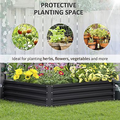 Raised Garden Bed Gardner Frame Outdoor Planter Kit Flower Vegetable Gardening