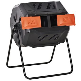Outsunny Tumbling Compost Bin Outdoor 360°