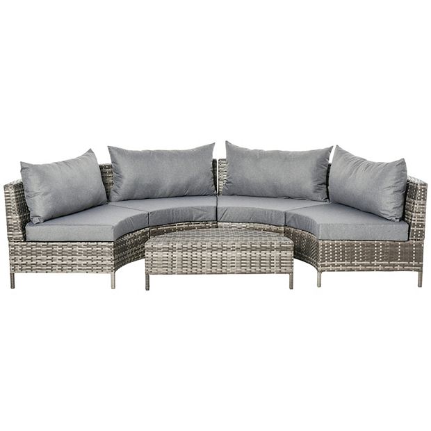 Outsunny best sale corner sofa