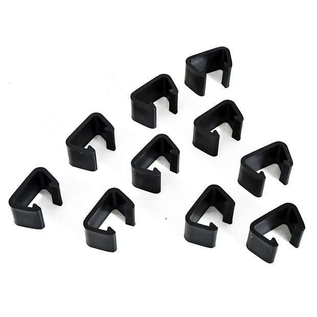 Outsunny Outdoor Sectional Sofa Furniture Connector Fastener Clips - Set of 10