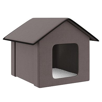 Heated Soft Cat Pet Bed Kitty House Indoor Warm Shelter