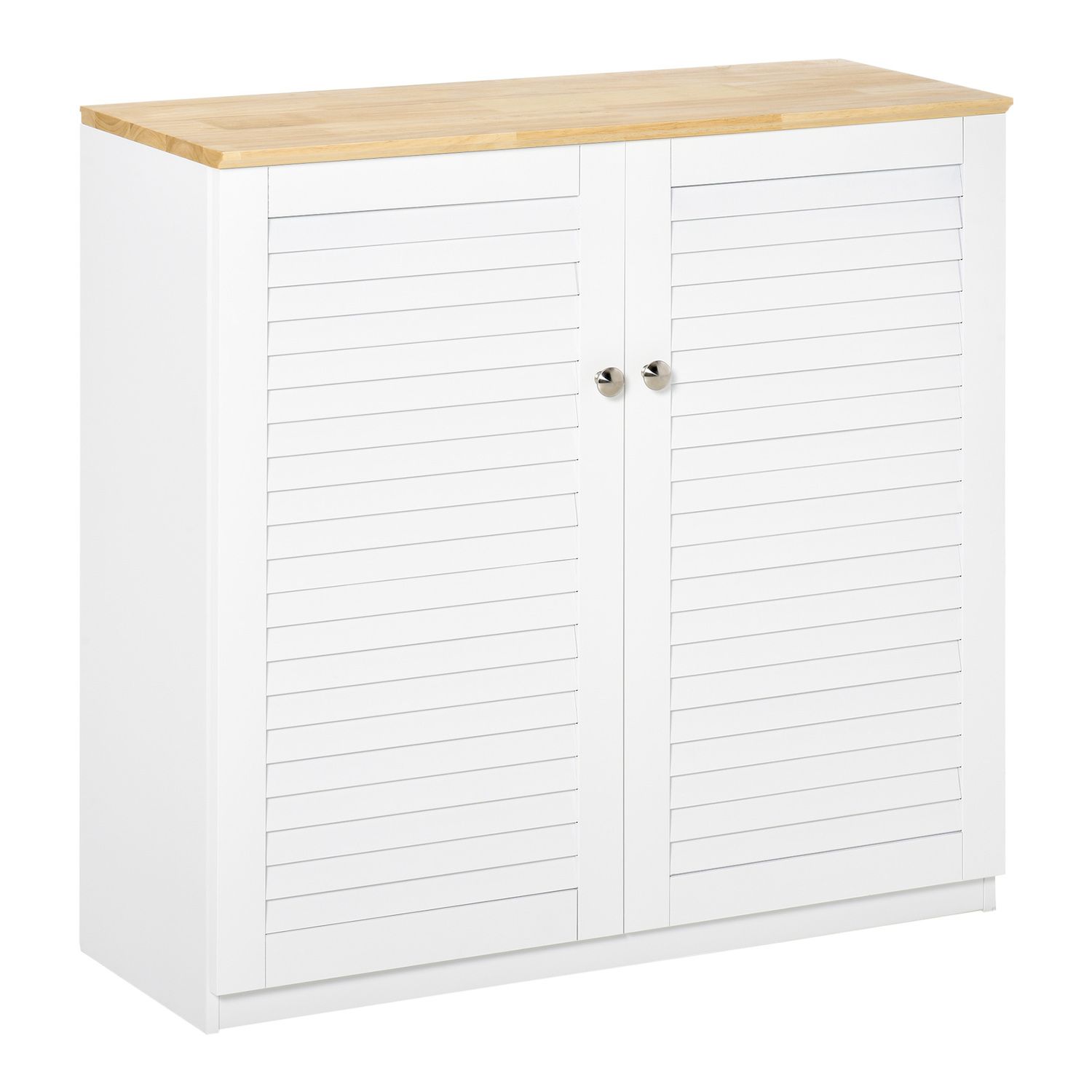 Homestyles Dover Off White Wood Pantry Storage Cabinet with